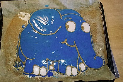 Lettas kleine blaue Elefant  - Motivtorte 135