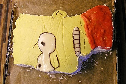 Lettas kleine blaue Elefant  - Motivtorte 140