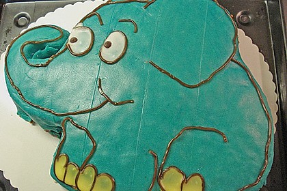 Lettas kleine blaue Elefant  - Motivtorte 12