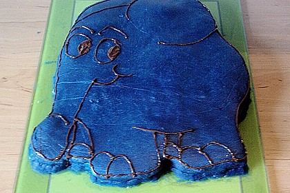Lettas kleine blaue Elefant  - Motivtorte 14