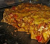 Kritharaki - Nudelpfanne mit Hackfleisch und Schafsk&auml;se (Bild)