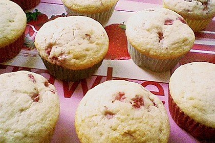 Fettarme Erdbeermuffins 21