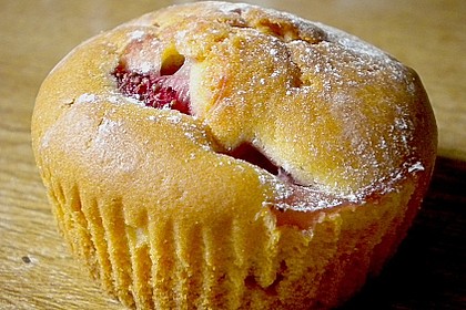 Fettarme Erdbeermuffins 4