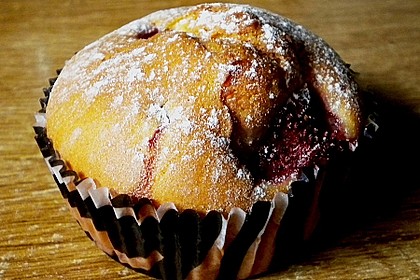 Fettarme Erdbeermuffins 8
