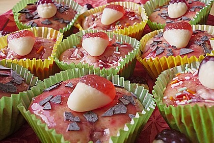 Fettarme Erdbeermuffins 18