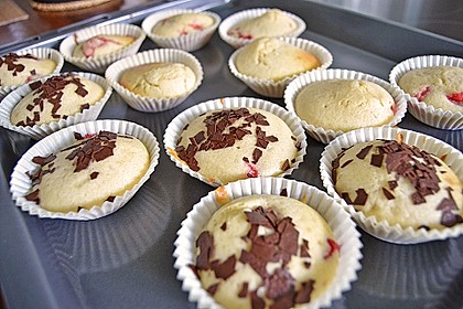 Fettarme Erdbeermuffins 6