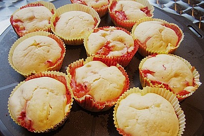 Fettarme Erdbeermuffins 9
