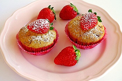 Fettarme Erdbeermuffins 7