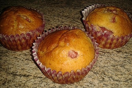 Fettarme Erdbeermuffins 17