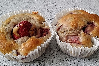 Fettarme Erdbeermuffins 11