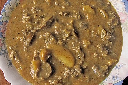 SABOs  Apfelsuppe mit Bratwurst