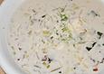 Champignon - Fr&uuml;hlingszwiebel - Suppe