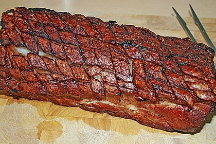 Krustenbraten vom Schwein mit Kartoffelp&uuml;ree und Karamellsauerkraut 2
