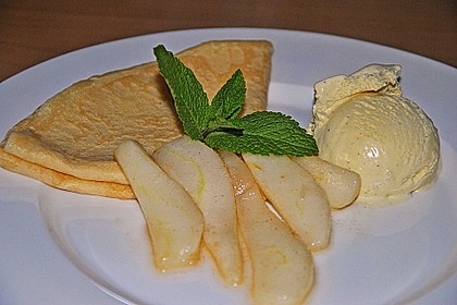 Crêpes mit heißen Birnen 5
