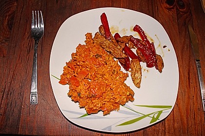 Indisches Karotten - Reis - Gericht 3