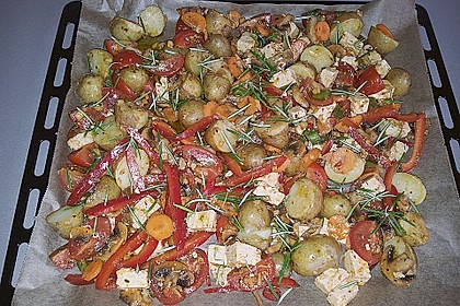 Backofengem&uuml;se auf Schafsk&auml;se 41