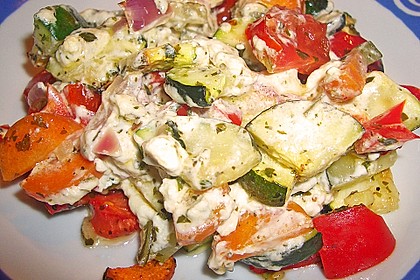 Backofengem&uuml;se auf Schafsk&auml;se 54