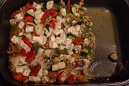 Backofengem&uuml;se auf Schafsk&auml;se 56