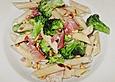 Medaillons vom Schwein in Champignon - Sahneso&szlig;e mit gr&uuml;nen Tagliatelle
