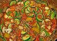 Gem&uuml;setopf mit Paprika, Hackfleisch, Zucchini und Pilzen