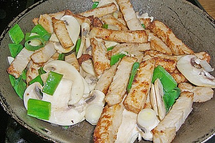Gebackene Kartoffeln mit Lauch und Hähnchen 2