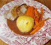Bayrischer Krustenbraten mit leckerer So&szlig;e (Bild)
