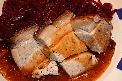 Bayrischer Krustenbraten mit leckerer So&szlig;e 21