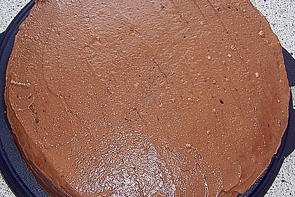 Bananen - Schokoladen - Torte mit Marzipandecke 1