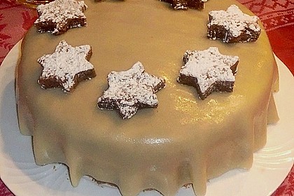 Bananen - Schokoladen - Torte mit Marzipandecke 3