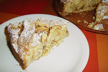 Apfel - Marzipankuchen mit Gitter 4