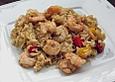 Scampi - Reis - Pfanne