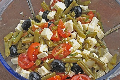 Mediterraner Bohnensalat