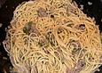 Spaghetti mit Lauchzwiebel - Hackfleisch - Sauce