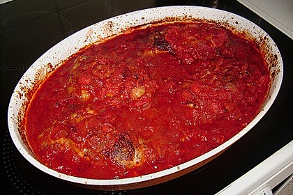 Knoblauchh&auml;hnchen in Tomatensauce 4