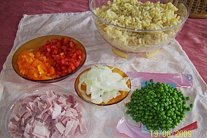 Nudelsalat mit Schinken 1