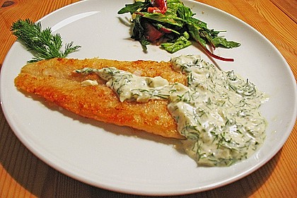 Pangasius mit Zitronen - Dill - Sauce 4