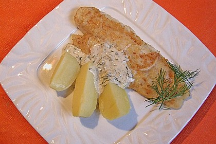 Pangasius mit Zitronen - Dill - Sauce 9