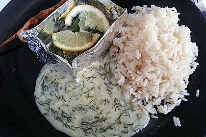 Pangasius mit Zitronen - Dill - Sauce 11