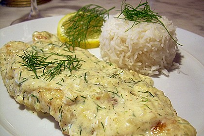 Pangasius mit Zitronen - Dill - Sauce 1