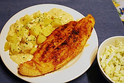 Pangasius mit Zitronen - Dill - Sauce 10