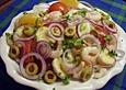 Fruchtiger Krabbensalat