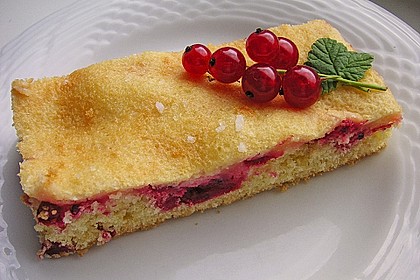 Johannisbeerkuchen mit Saure - Sahne - Guss vom Blech 9