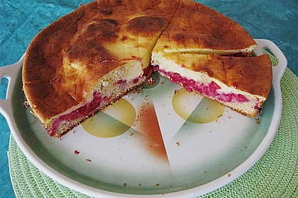 Johannisbeerkuchen mit Saure - Sahne - Guss vom Blech 11