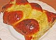 Feuermohns Pistazien - Mandel - Marzipan - Hefezopf