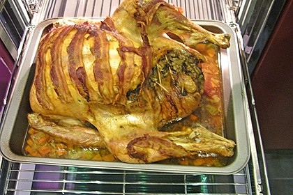 Gefüllte Weihnachtspute 1