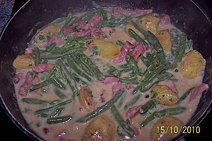 Bohnen - Kasseler - Pfanne 1