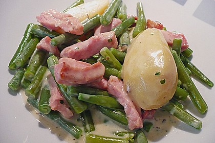 Bohnen - Kasseler - Pfanne 2
