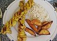 Puten - Ananas - Spie&szlig;e mit Joghurt - Sauce