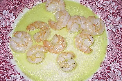 Gambas in Knoblauch - Weißwein - Sauce 6