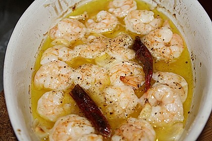 Gambas in Knoblauch - Weißwein - Sauce